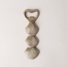 Brass Shell Bottle Opener, frontwards