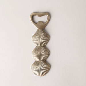 Brass Shell Bottle Opener, frontwards