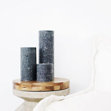 Grey Textured Candle - Medium