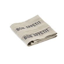 Bon Appetit Tea Towel - Black/Natural - CRAVE WARES