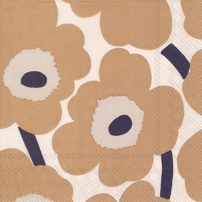 Disposable Lunch Napkin - Unikko Cream Linen