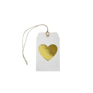Gift tag - Heart - Gold Foil