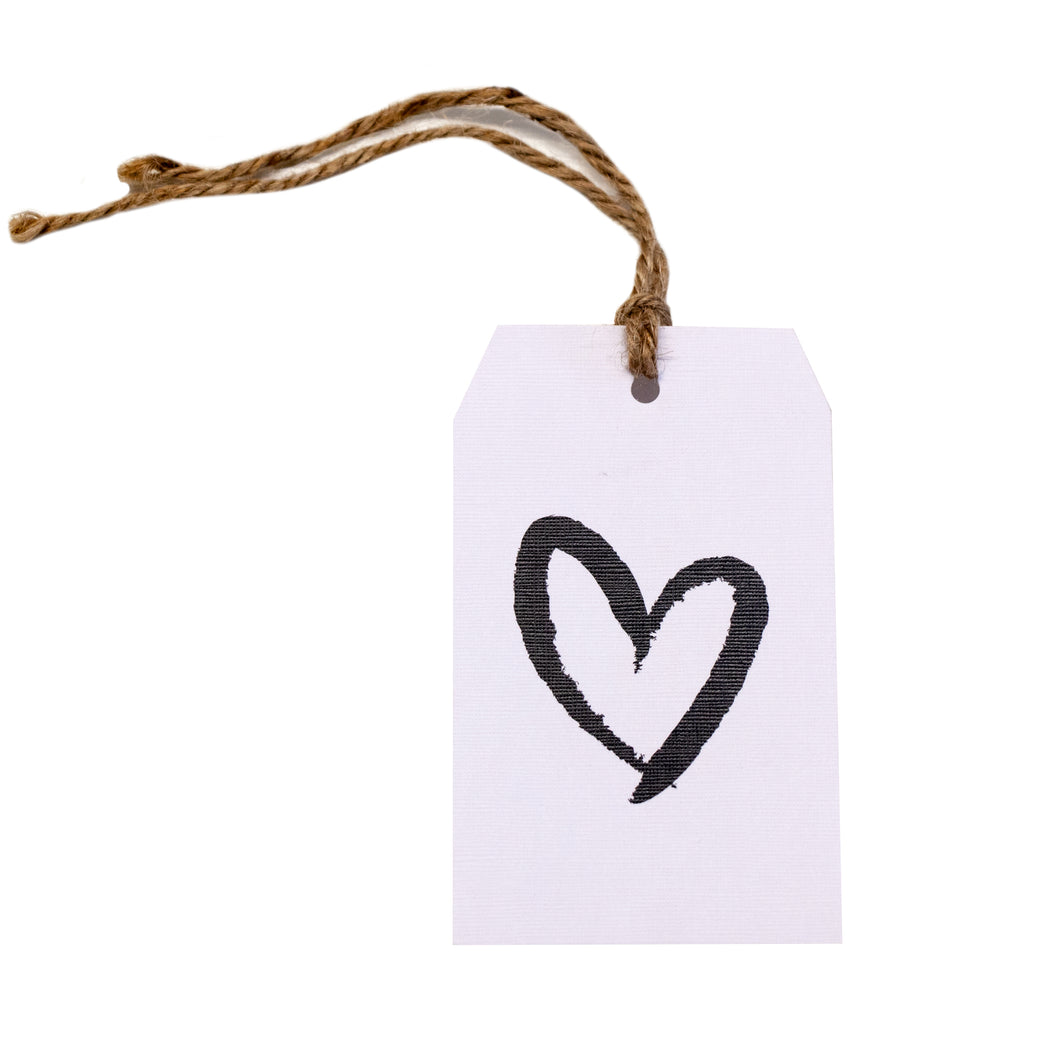 Gift tag - Heart - Black - CRAVE WARES