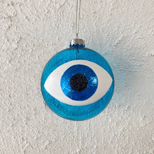 Evil Eye Christmas Tree Ornament -- Turquoise