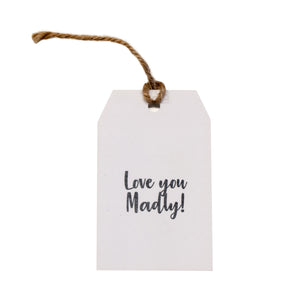 Gift tag - Love You Madly - Black - CRAVE WARES