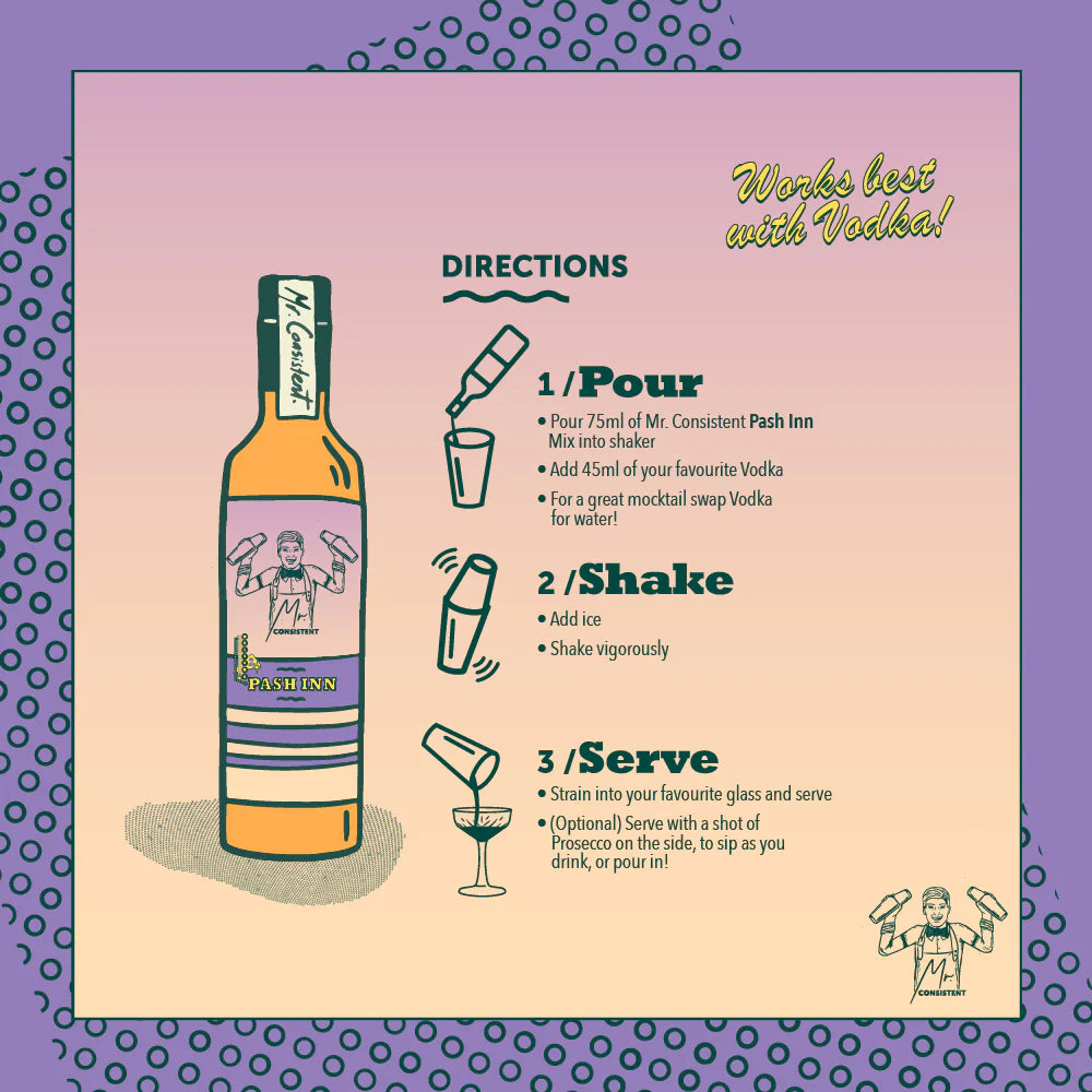 Mr. Consistent - Pash Inn Mixer, instructions