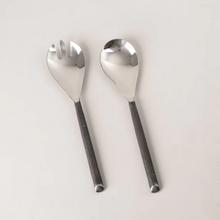 Stainless Steel Salad Server - Burnished Handle, crave wares