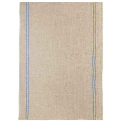 Country Tea Towel - Natural/Blue
