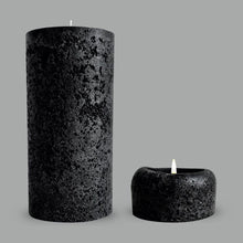 Black Textured Candle - Medium