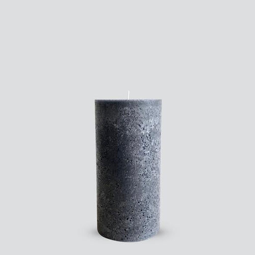 Grey Textured Candle - Medium