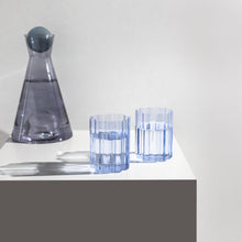 Two Wave Glasses - Blue