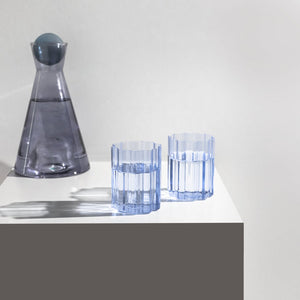 Two Wave Glasses - Blue