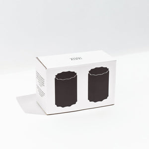 Two Wave Glasses - Smoke