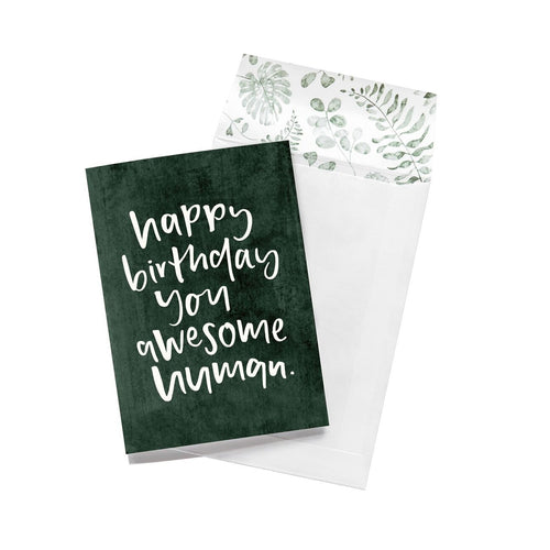 Greeting Card - Happy Birthday You Awesome Human - CRAVE WARES