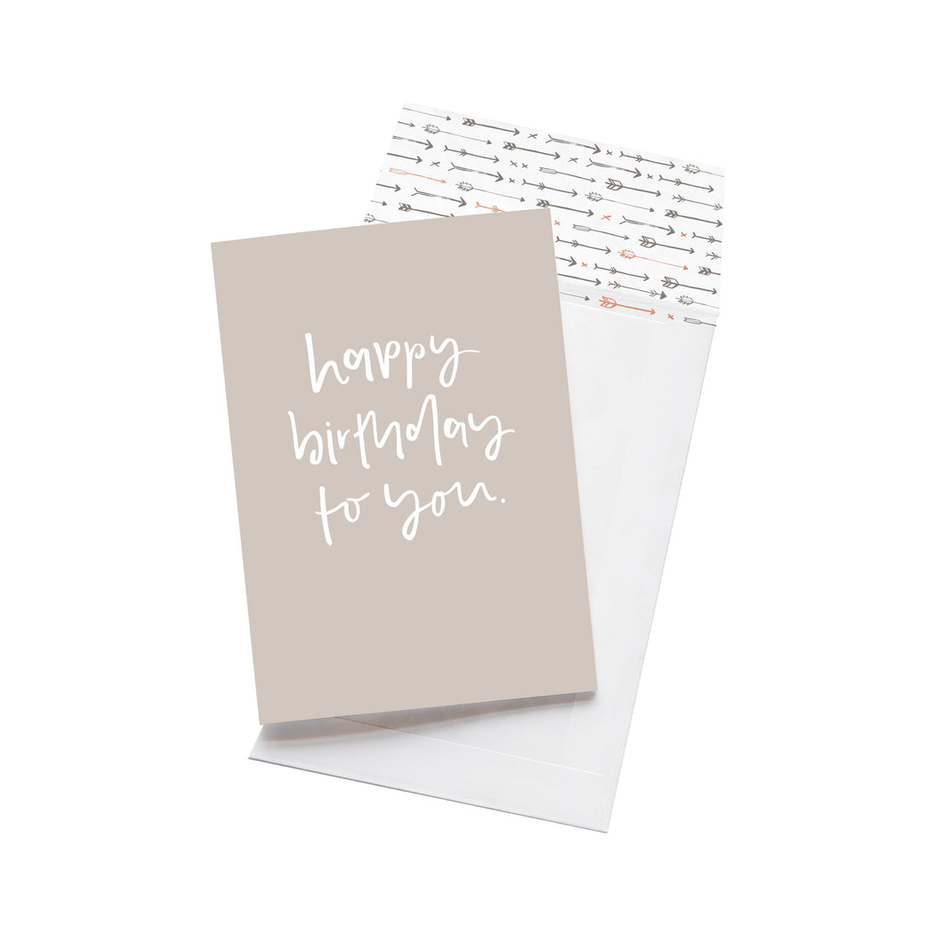 Greeting Card - Happy Birthday To You