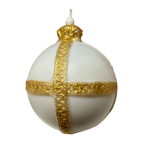 Bauble Candle - White