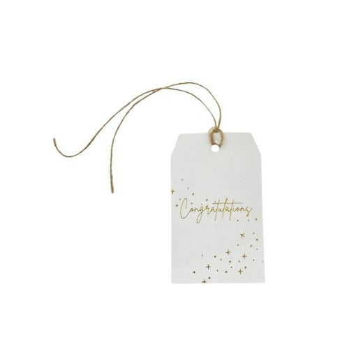 Gift tag - Congratulations - Gold Foil