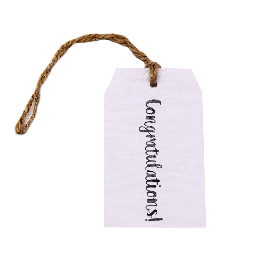 Gift tag - Congratulations - Black - CRAVE WARES