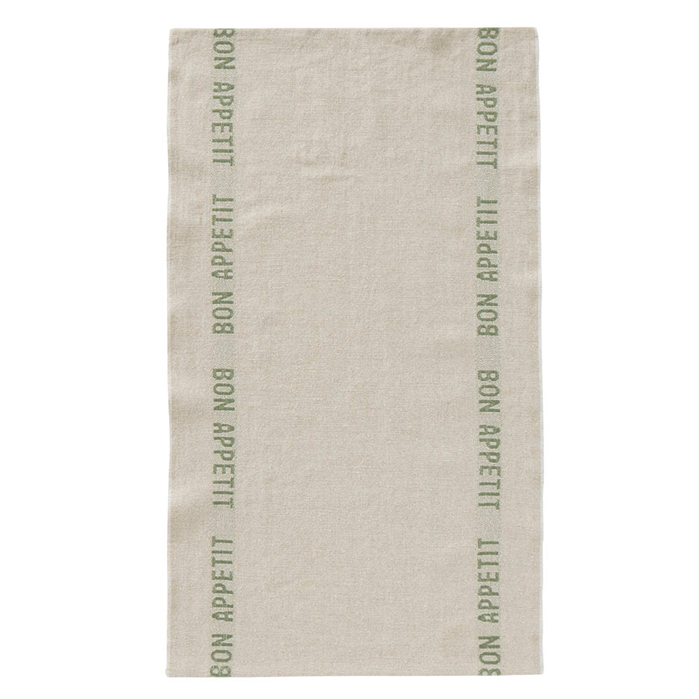 Bon Appetit Tea Towel - Khaki/Natural - CRAVE WARES