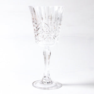 Clear Acrylic Wine Glass, frontview