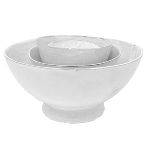 Carron Paris - Footed White Bowl Large