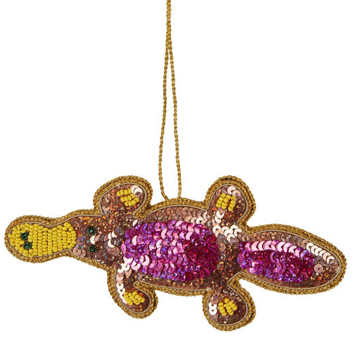 Platypus Sparkle and Sequins Christmas Tree Ornament