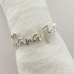 rosh-hashanah-shana-tova, napkin ring silver, image