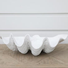 Polyresin Clam - White
