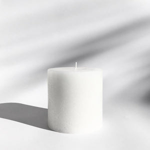 White Textured Candle - Small