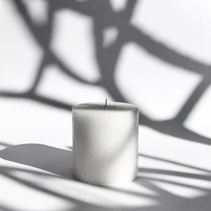 White Textured Candle - Small