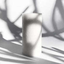 White Textured Candle - Large